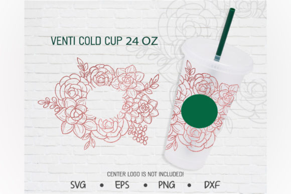 Design a Custom Floral Cold Cup with Digital SVG Files