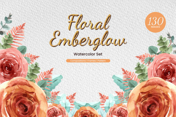 Evaluating the Floral Emberglow Loose Watercolor Collection