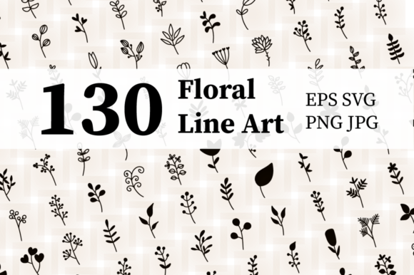 Floral Line Art Bundle for Modern Design