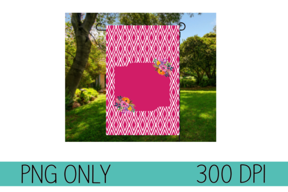 Floral Pink Garden Flag PNG: A Digital Asset for Creative Projects