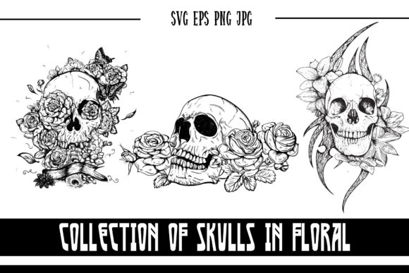 The Allure and Practical Use of a Collection of Floral Skulls