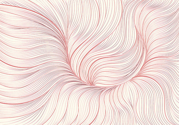 The Application and Selection of Hand-Drawn Pink Gold Floral Line Patterns