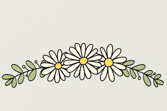 The Daisy Colored Floral Wreath: A Digital Asset for Creative Workflows