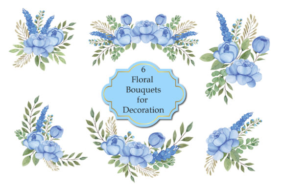 The Versatile Appeal of a Watercolor Spring Blue Floral Decoration Collection