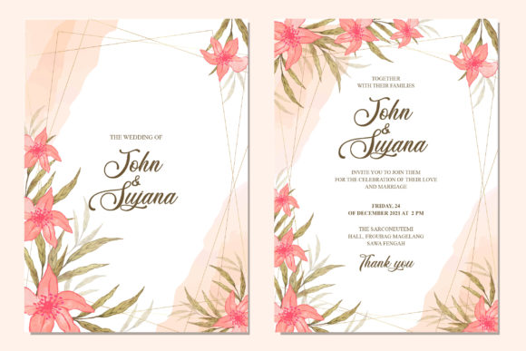 Watercolor Elegant Floral Invitation: A Design That Speaks Softly
